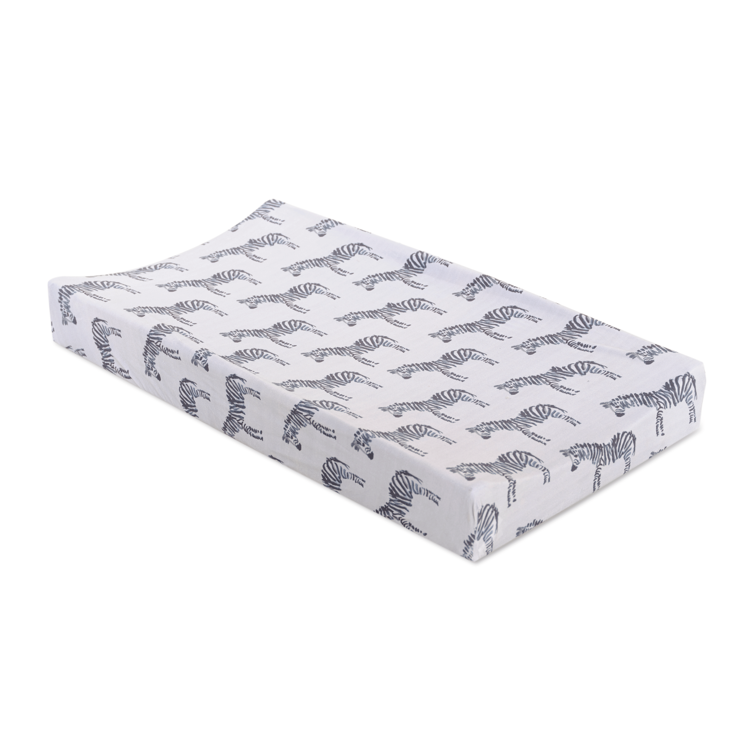 Zebra Jersey Changing Pad Cover - Twinkle Twinkle Little One
