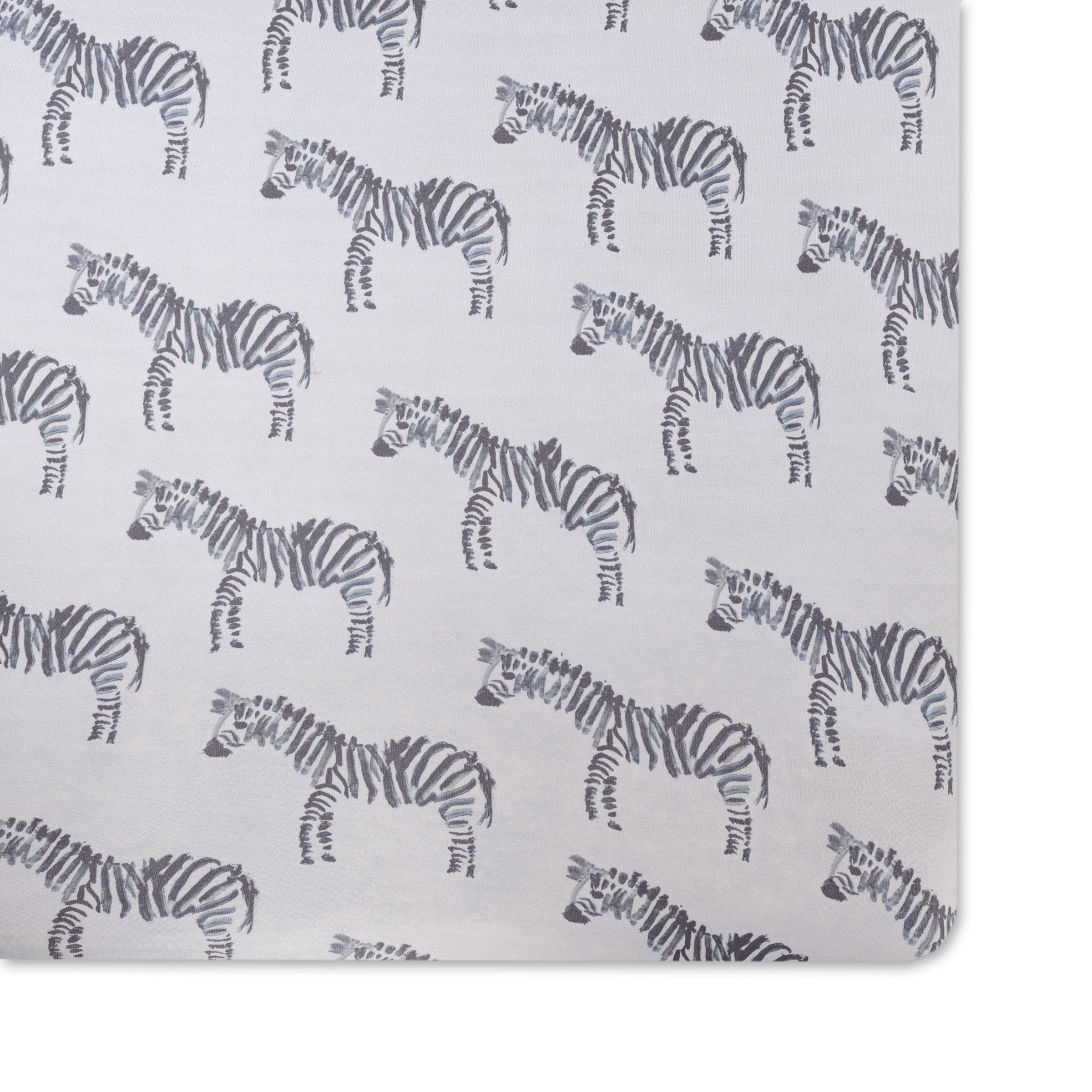 Zebra Jersey Crib Sheet - Twinkle Twinkle Little One